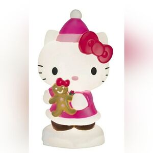 Hello Kitty Christmas Holiday Blow Mold New Light Up Gingerbread Man